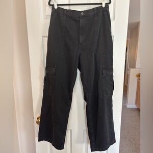 Black Cargo Jeans